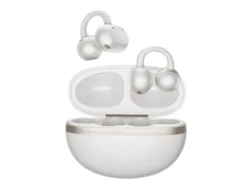 QCY Crossky C50 biela / Bezdrôtové slúchadlá s mikrofónom / Bluetooth 6.0 / IPX5 / dobíjací box (C50 white)