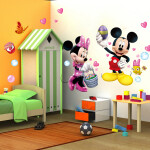 Veselá Stena Samolepka Minnie a Mickey Mouse