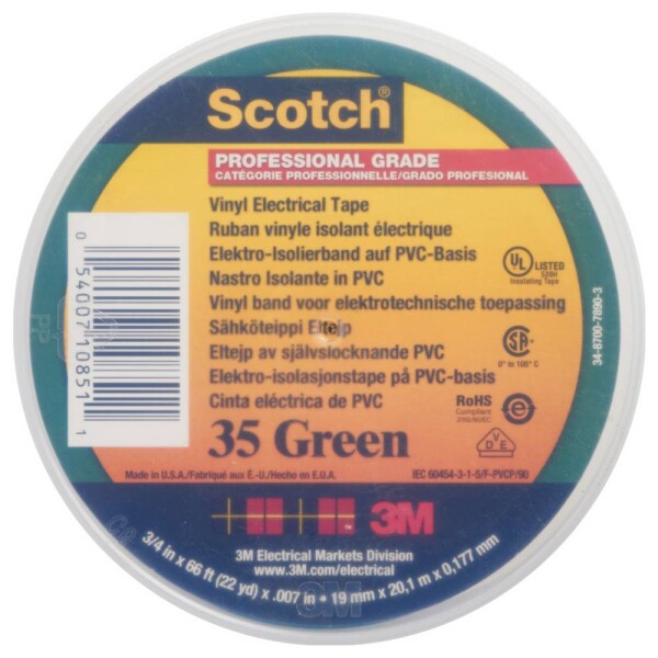 3M Scotch 35 19x20 gn 7100238734 izolačná páska 1 ks; 7100238734