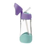 B.box Fľaša na pitie so slamkou 450 ml - lilac pop EUR