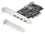 StarTech PCIe karta USB-C 5 portov čierna / Radič USB / PCI Express / USB 3.2 Gen 2 10 Gbps / čipset ASMedia ASM3142 (PS4C3IA3-USB-C-CARD)