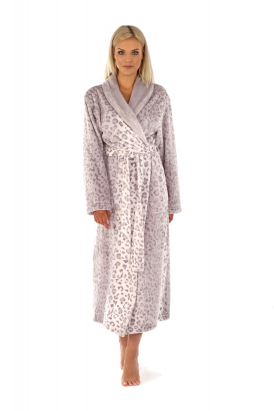 Dámsky župan Irbis 2556 9101 Grey and white - Vestis XL bílá s šedou