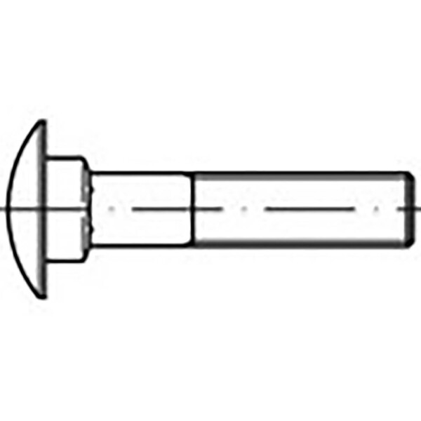 TOOLCRAFT TO-6855756 skrutky s plochou guľatou hlavou M10 35 mm DIN 603 ocel pozinkované žiarom 100 ks; TO-6855756