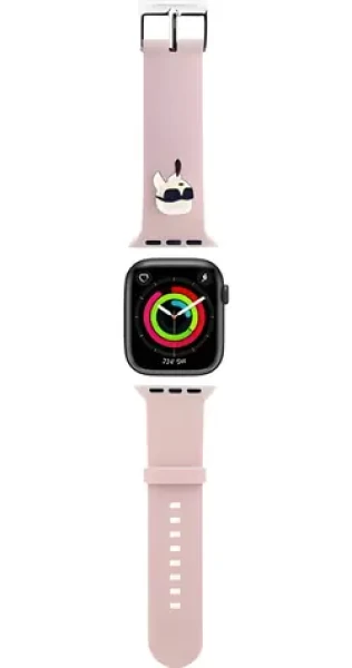 Karl Lagerfeld Karl Head NFT ružová / Remienok pre Apple Watch 38/40/41 mm (57983123865)