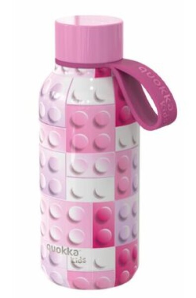 Quokka Detská termofľaša SOLID pink bricks 330 ml (Q40142)