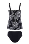 Dvojdielne plavky typu tankini Madera6 S9069 – Self 4XL černo - bílá