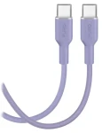 Puro Soft Lavender Blue / Dátový kábel / USB-C - USB-C / 25 W / 1,5 m