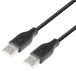 Kábel USB 2.0 AM-AM 1,8 m čierna / PC kábel / USB 2.0 / 1,8 m (AKTBXKU1PAAW18B)