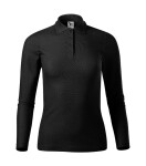 Polokošeľa Pique Polo LS čierna XL