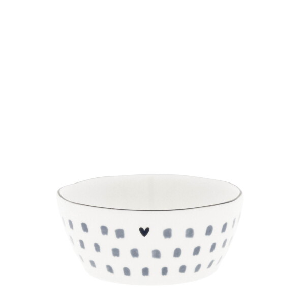 Bastion Collections Keramická miska White / Patterns Fľiačky