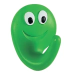 Spirella Smile detský háčik zelený / polyresin / samolepiaci / 40 x 50 mm (7610583067593)
