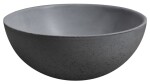 SAPHO - MINOR betónové umývadlo na dosku, priemer 26cm, šedá mat MR26017