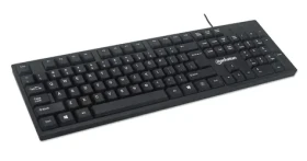 Manhattan USB klávesnica čierna / Klávesnica / drôtová / USB / 104 kláves / numerický blok (179324)