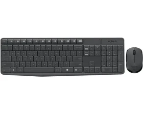 Logitech Wireless Desktop MK235 HUN / Klávesnica / Myš / USB / Šedá / HUN (920-007935)