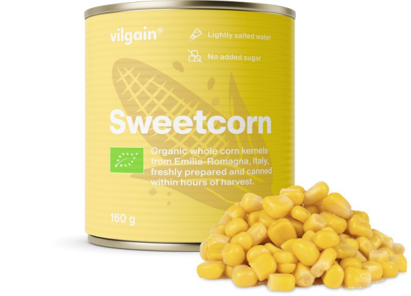 Vilgain Sladká kukurica BIO – 160 g