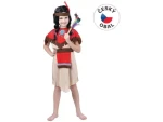 Made 55488 - Kostým na karneval - Indiánka s čelenkou 120-130 cm