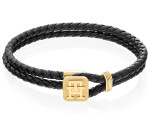 Tommy Hilfiger Slušivý kožený náramok Monogram 2790531