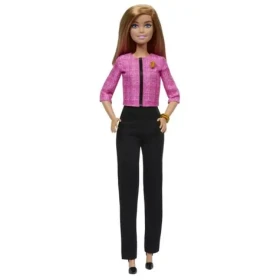 Mattel Barbie lídra budúcnosti - hnedovláska v nohavicovom kostýme