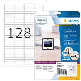 Herma Dia-Etikety A4 43,2x8,5 mm / Etikety / Papier matný / biela / 3200 ks (5071)
