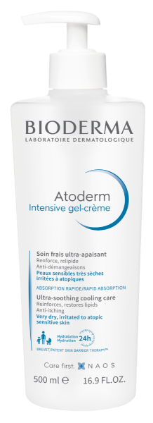 BIODERMA Atoderm intensive upokojujúci gél-krém 500 ml