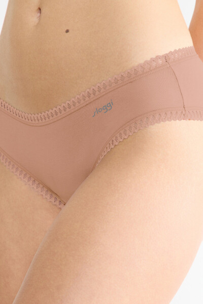 SLOGGI GO CRUSH HIPSTER NOHAVIČKY 3PACK BEIGE Béžová S