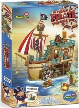 CubicFun Puzzle 3D Pirate Treasure Ship