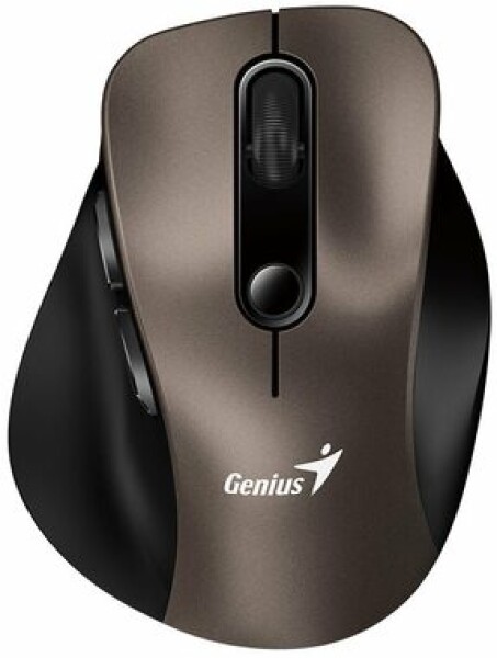 Genius Ergo 9000S titánová / Bezdrôtová myš / 2400 DPI / 2.4 GHz USB-A dongle / Bluetooth / 1x AAA (31030038402)