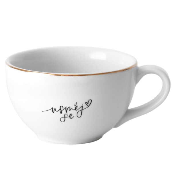 Bella Rose Porcelánový hrnček Usměj se 300 ml - CZ