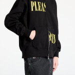 Mikina PLEASURES Split Zip Hoodie Black S