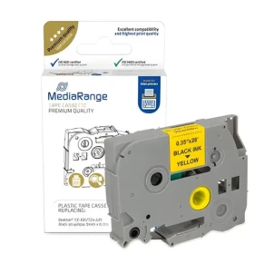 MediaRange TZ-621/TZe-621 žltá / Páska do štítkovača / 9 mm / 8 m / laminovaná / permanentná (MRBTZ621)