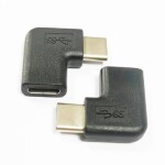 PremiumCord Adaptér USB-C samec - C samica zahnutý 90° (kur31-13)