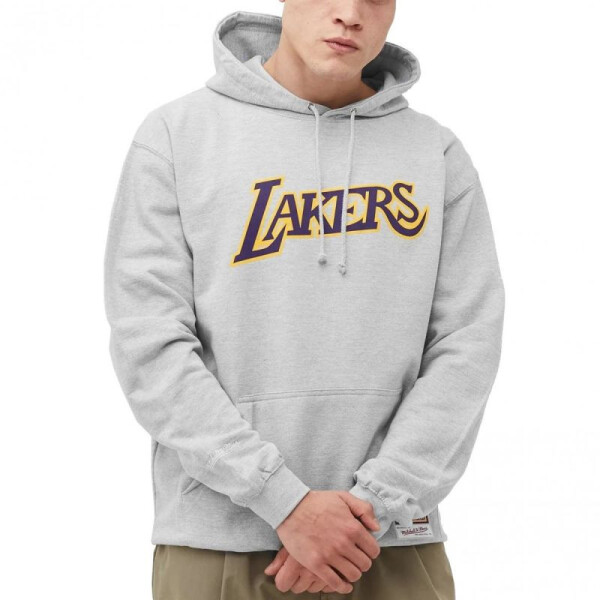 Mitchell Ness Team Logo Hoody Los Angeles Lakers HDSSINTL1050-LALGREY muži