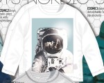 Tričko chlapčenské s dlhým rukávom, Minoti, COSMIC 2, bílá - 68/80 | 6-12m