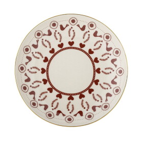 Bloomingville Keramický dezertný tanier Jolly Red 16 cm