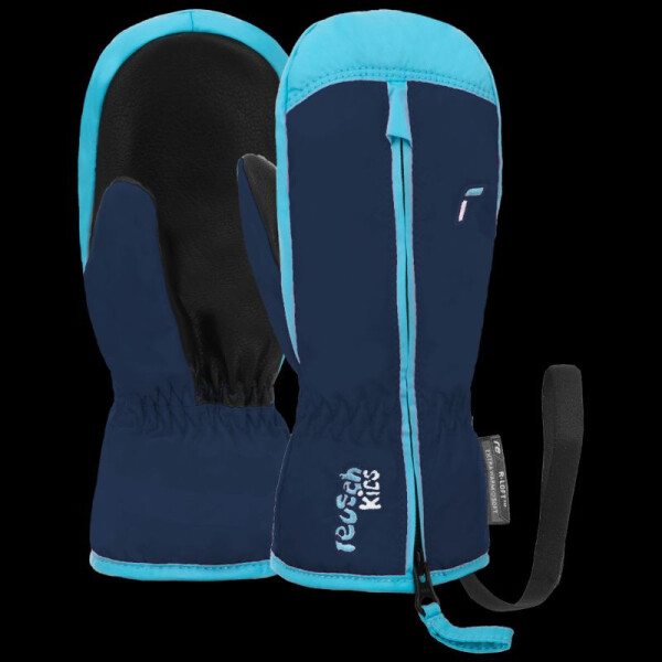 REUSCH detské nepremokavé zimné rukavice Ben Mitten s jedným prstom tmavomodré (62/85/408/4503) II