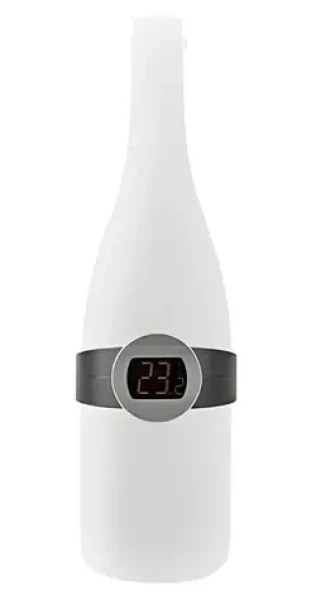 Nedis Teplomer na víno čierny / LCD displej / 0 - 50 °C (KATH100SS)