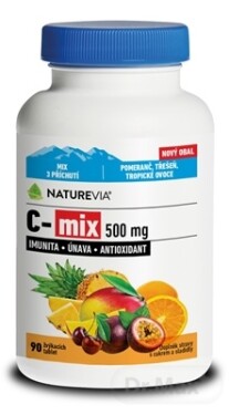 Naturevia C-mix 500mg cmúľacie pastilky