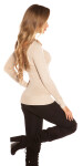 SexyBack! Koucla finednitted jumper with fake fell Einheitsgroesse