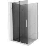 MEXEN/S - Velar L Sprchová zástena posuvná Walk-in 120 x 200, grafit 8 mm, chróm 871-120-003-43-01