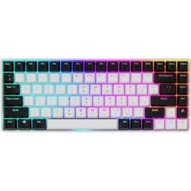 Sharkoon SGK50 S3 biela / herná klávesnica / mechanická / drôtová / RGB / Gateron Yellow spínač / RU (4044951039678)