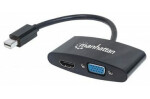 Manhattan 4K adaptér mini DisplayPort -gt; VGA amp; HDMI (152709)