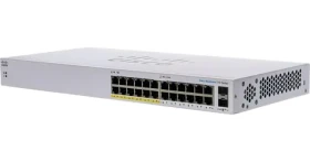 Cisco Business CBS110-24PP- EU REFRESH / Switch / 24x Gigabit RJ-45 / 12x PoE 100W / 2x SFP / Unmanaged (CBS110-24PP-EU-RF)