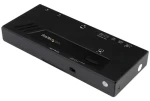 StarTech 2-portový HDMI switch čierna / Prepínač / 4K / 7.1 kanálov / napájací adaptér (VS221HD4KA)