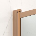 Vaňová zástena SAT Vision 140x120 cm brúsený rose gold SATVZVI120RG SATVZVI120RG