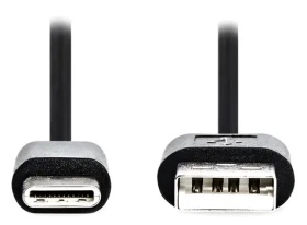 Nedis USB-C čierna / Dátový kábel / USB-C - USB-A / USB 2.0 / 3 m (CCGL60600BK30)
