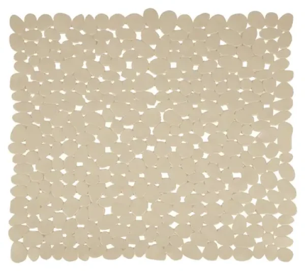 MSV GALETS protišmyková podložka do sprchy béžová / PVC / 53 x 53 cm