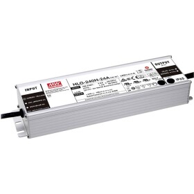 MEAN WELL HLG-240H-24AB LED driver konštantné napätie 240 W 5 - 10 A 22.4 - 25.6 V/DC stmievateľný, stmievací funkcie 3v1, nastaviteľný, PFC spínacie obvod,; HLG-240H-24AB