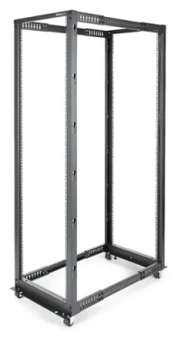 StarTech 42U Otvorený rack / Stojanový rozvádzač / 19" / 4-stĺpikový / Nastaviteľná hĺbka 58-104 cm / Mobilný (4POSTRACK42)