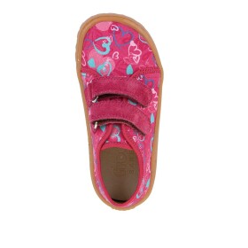 Dievčenské plátené barefoot tenisky CANVAS FUXIA+ Froddo G1700440-24 - 29