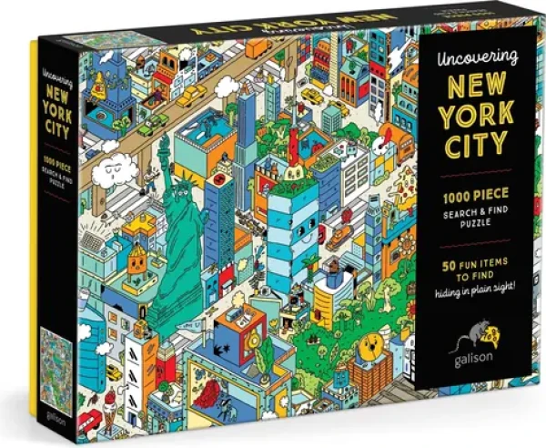 Galison Puzzle Hľadaj a nájdi: Spoznajte New York